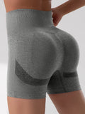 2PCS Tie Dye Butt Lifting Sexy Gym Shorts Woman Skinny Stretch High Waist Sport Shorts Casual Seamless