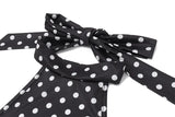 Elegant Off-Shoulder Polka Dot Mini Dress Women's Sleeveless Backless High Waist Y2K Summer Fashion Club Party Gown