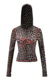 new shoulder letter printed open thread design slim fit hooded zipper short jacket shorts set