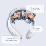 TENS Pulse Neck Massage Household Cervical Spine Massager Wireless Smart Sholder Cervical Massager Heating Muscle Punch Beating