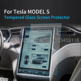 Tempered Glass Screen Protector Film For Tesla Model S 2014-2021  17 inch Car gps Navigation radio  anti-scratch accessories