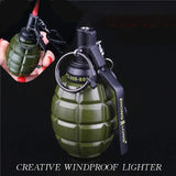 New Multifunctional Military Model Creative Windproof Lighter Metal Body Pink Flame Ashtray Butane Gas Lighter Collection Gift