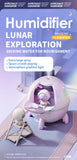 220mL Space Capsule Air Humidifier USB Plug in Rechargeable Mist Aromatherapy Water Diffuser 7 Colors Atmosphere Light