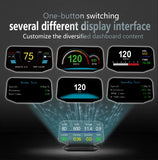 C1 Navigation Projection For HUD OBD2 GPS Bluetooth-compatible Auto Head Up Display Overspeed RPM Voltage Warning Car Parts