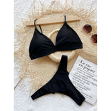 New Sexy Bow Thong High Cut Bikini Female Swimsuit Women Swimwear Two-Pieces Bikini Set Padded Bather Bathing Suit Swim V3490