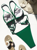 Sexy Extreme Mini Micro String Women Swimwear One Piece Swimsuit Female Cross Backless Monokini High Cut Bathing Suit Swim Lady