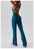 Solid Yoga Jumpsuit One Piece Outfit Fitness Bodysuit Workout Clothes for Women Sportwear Women Buttock lifting Set Activewear