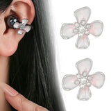 New Elegant Flower Shaped Headphone Rhinestones Buckles Clip On Attachment For FreeClip 1 2 Zircons Embellishment