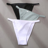 FINETOO 3Pcs/set Women's Cotton Panties Low Waist Bikini Briefs M-2XL Ladies Underwear Female Soft Solid Underpants Lingerie New