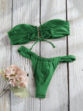 Miyouj 2026 Bikinis Leopard Swimsuit Bandage Bath Wear Sexy Piece Suits Low Waist Swimwear Triangle Bathsuit Summer Biquini