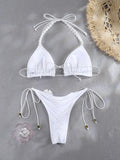 2026 Sexy Bikinis Swimsuit  Women Swimwear High Cut Bathing Suit Brazilian Biquini Sexy Bikini Sets Solid Beachwear