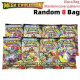 360Pcs/Set Pokemon Card MEGA EVOLUTION Phantasmal Scarlet Violet 151 Black Bolt English Booster Battle Transaction Card Toys