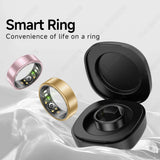 All Size（6-14） Smart Ring for Women Men Healthy Heart Rater Blood pressure Monitor Waterproof Take Photo Control Smartring Sport