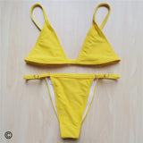 Extreme String Mini Micro Adjustable Strap Bikini Female Swimsuit Swimwear Women Two-Pieces Bikini Set Bather Bathing Suit V516C