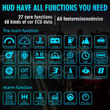 AD C1 Car Navigation Projection HUD Head Up Display Speedometer  Multiple Interfaces Car Accessories on Screen Overspeed Alarm