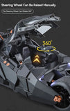 Large Scale 1:18 Batmobile Car Model Toy The Dark Knight Trilogy Sound Light Sliding Spray Alloy Vehicle Models Ornaments Gifts
