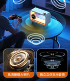 DIY Transparent Bluetooth Speaker RGB Colorful Lighting Computer Subwoofer Desktop Audio with High Volume Display BT AUX Play