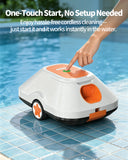 Cordless Robotic Pool Cleaner with 210Mins Long Runtime Automatic Pool Vacuum Smart Path Planning Auto-Parking Large Coverage Up to 2200 Sq.Ft