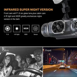 4Lens WIFI 360°Camera 1080P DashCam for Cars GPS Video Recorder Car Dvr Rear View Camera Night Vision Parking Monitor Black Box