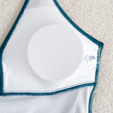 S - XXL Twist Front V Neck One Piece Swimsuit Women Swimwear Female Slim Monokini Backless Bathing Suit Swim Beachwear Bodysuit