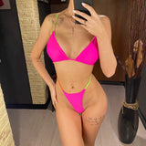 Bather Bathing Suit Swim Sexy Backless Cross Back Extreme String Mini Micro Thong Women Swimwear One Piece Swimsuit Female V4182
