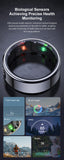 R11C Smart Ring Men Women Display Screen Gesture Swipe Video Smartring Waterproof Heart Rate Sleep Monitor Qring for Android IOS