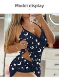 Sexy Lace Trim  Nightgown Set Large Size Home Wear Strap Sleepwear Two Piece Set Hot Sale
