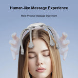 Cordless Electric Scalp Massager,360 Degree Head Massager with 8 Finger Tips, Deep Relaxing and Stress Relief Head Massager
