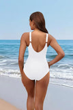 S - XXL Twist Front V Neck One Piece Swimsuit Women Swimwear Female Slim Monokini Backless Bathing Suit Swim Beachwear Bodysuit