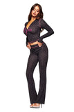 Gia 26SS Slim Fit Letter Printed Open Thread Design Hooded Zipper Short Jacket Pants Set