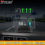 AD C1 Car Navigation Projection HUD Head Up Display Speedometer  Multiple Interfaces Car Accessories on Screen Overspeed Alarm