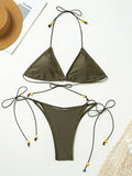 Micro Bikini Thong Women Swimsuits 2026 Sexy Swimwear String Bikini Set Halter Biquini Swim Suits Beachwear Female