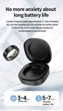Smart Ring Women Men Heart Rate Blood Oxygen Sleep Health Monitor Camera Control IP68 Waterproof Fashion Sport Ring Holiday Gift