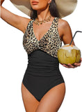 S - XXL Twist Front V Neck One Piece Swimsuit Women Swimwear Female Slim Monokini Backless Bathing Suit Swim Beachwear Bodysuit