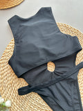 New Sexy High Cut One Piece Swimsuit For Women Hollow Out Swimwear Female Bodysuit Monokini Backless Bathing Suit Beachwear