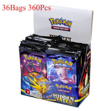 360 Pcs/Set Pokemon Card HIDDEN FATES English Booster Battle Transaction Collection Card Toys Gifts