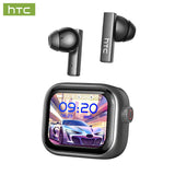Wireless Bluetooth Headset HTC AI Translator Headphones Low Latency 30-Hour Battery Life Clear Sound Full HD LCD Screen for Musi
