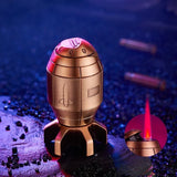 Metal Rotating Decompression Rotating Lighter Windproof Spray Flame Bullet Butane Inflatable Lighter Personalized Men's Gift