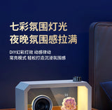 DIY Transparent Bluetooth Speaker RGB Colorful Lighting Computer Subwoofer Desktop Audio with High Volume Display BT AUX Play