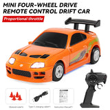 Mini Drift RC Car Supra 1/64 Scale With Gyro 2.4Gh Remote Control Professional High-Speed Turbo Racing Toy 1+ Birthday Gift