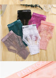 FINETOO Sexy Lace Thong Panties for Women Floral Low Waist Hollow Out Transparent G-String Solid Color Comfort Female Lingerie