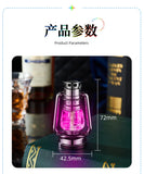 Retro Glow in The Dark Horse Light Inflatable Lighter with Grinding Wheel Inflatable Transparent Chamber LED Color Light Lighter