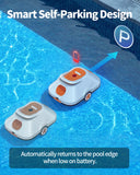 Cordless Robotic Pool Cleaner with 210Mins Long Runtime Automatic Pool Vacuum Smart Path Planning Auto-Parking Large Coverage Up to 2200 Sq.Ft