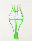 Sexy Extreme G String Mini Micro Thong Women Swimwear One Piece Swimsuit Female Backless Monokini Bather Bathing Suit Swim Lady