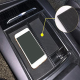 Car Console Armrest Storage Box Phone Wireless Charger For Tesla For Model X 2016 -2020 For Tesla For Model S 2016 -2020 Black