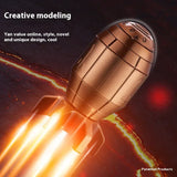 Metal Rotating Decompression Rotating Lighter Windproof Spray Flame Bullet Butane Inflatable Lighter Personalized Men's Gift
