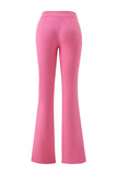 Gia Slim-Fit Letter Print Topstitching Design Hooded Zip-Up Jacket and Pants Set