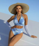 2026 New Leopard Print Crisscross Halter Bikini Set Women Swimwear Swim Wear Clothing Suit Spring Summer Bikini