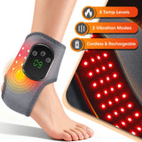 Electric foot and hand massager can vibrate and heat the ankles and ankles, and the bracket joints are portable, which can relax