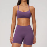 2PCS Yoga Suit Women Tracksuit Sports Bra High Waist Leggings Outfit Gym Set Fitness Athletic Wear Workout Clothes Sportswear